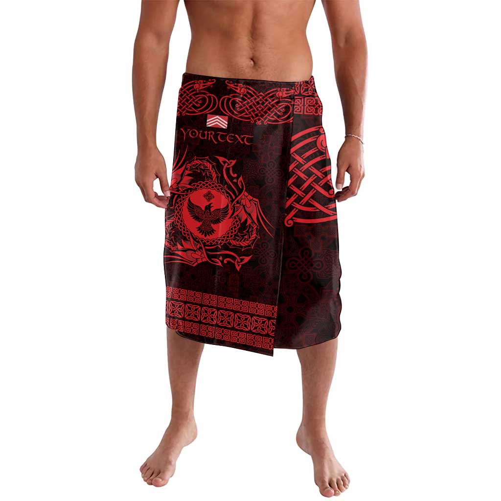 Personalized Glamorgan Morgannwg Lavalava Red Raven Celtic-inspired - Wonder Print Shop