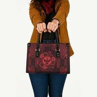 Personalized Glamorgan Morgannwg Leather Bag Red Raven Celtic-inspired - Wonder Print Shop