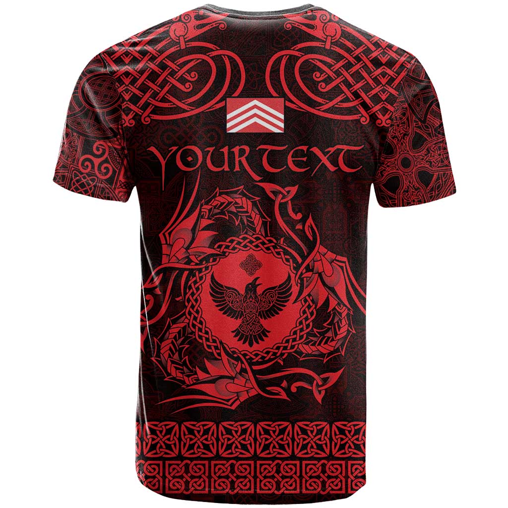 Personalized Glamorgan Morgannwg T Shirt Red Raven Celtic-inspired - Wonder Print Shop