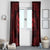 Personalized Glamorgan Morgannwg Window Curtain Red Raven Celtic-inspired - Wonder Print Shop