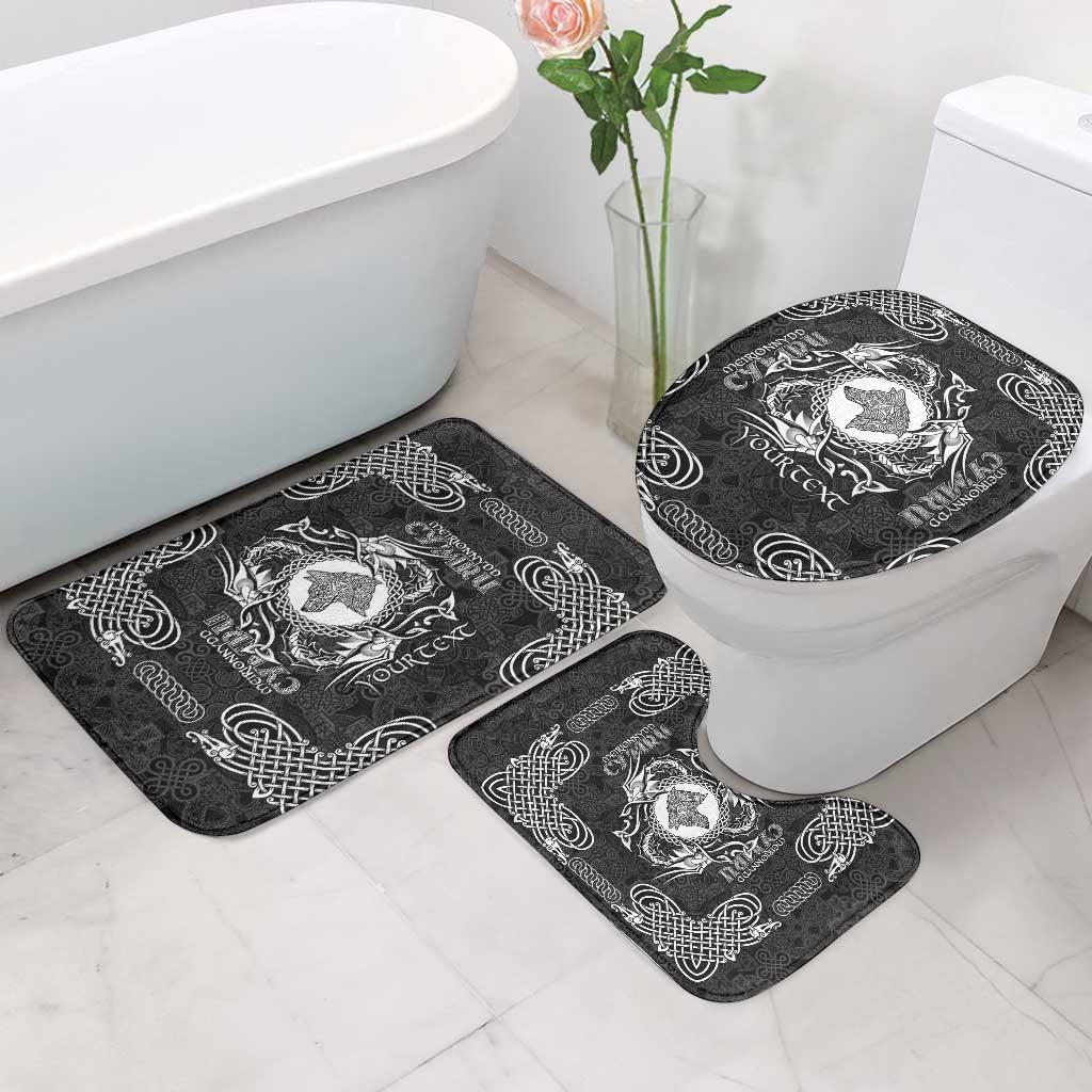 Personalized Merionethshire Meirionnydd Bathroom Set Black Wolf Celtic-inspired - Wonder Print Shop