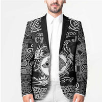 Personalized Merionethshire Meirionnydd Blazer Black Wolf Celtic-inspired - Wonder Print Shop