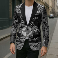 Personalized Merionethshire Meirionnydd Blazer Black Wolf Celtic-inspired - Wonder Print Shop