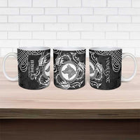 Personalized Merionethshire Meirionnydd Ceramic Mug Black Wolf Celtic-inspired - Wonder Print Shop