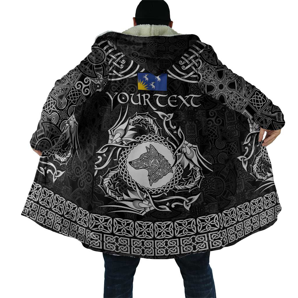 Personalized Merionethshire Meirionnydd Cloak Black Wolf Celtic-inspired - Wonder Print Shop
