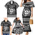 Personalized Merionethshire Meirionnydd Family Matching Mermaid Dress and Hawaiian Shirt Black Wolf Celtic-inspired - Wonder Print Shop