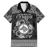 Personalized Merionethshire Meirionnydd Family Matching Mermaid Dress and Hawaiian Shirt Black Wolf Celtic-inspired - Wonder Print Shop