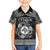 Personalized Merionethshire Meirionnydd Family Matching Short Sleeve Bodycon Dress and Hawaiian Shirt Black Wolf Celtic-inspired - Wonder Print Shop