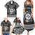 Personalized Merionethshire Meirionnydd Family Matching Summer Maxi Dress and Hawaiian Shirt Black Wolf Celtic-inspired - Wonder Print Shop