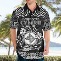 Personalized Merionethshire Meirionnydd Hawaiian Shirt Black Wolf Celtic-inspired - Wonder Print Shop