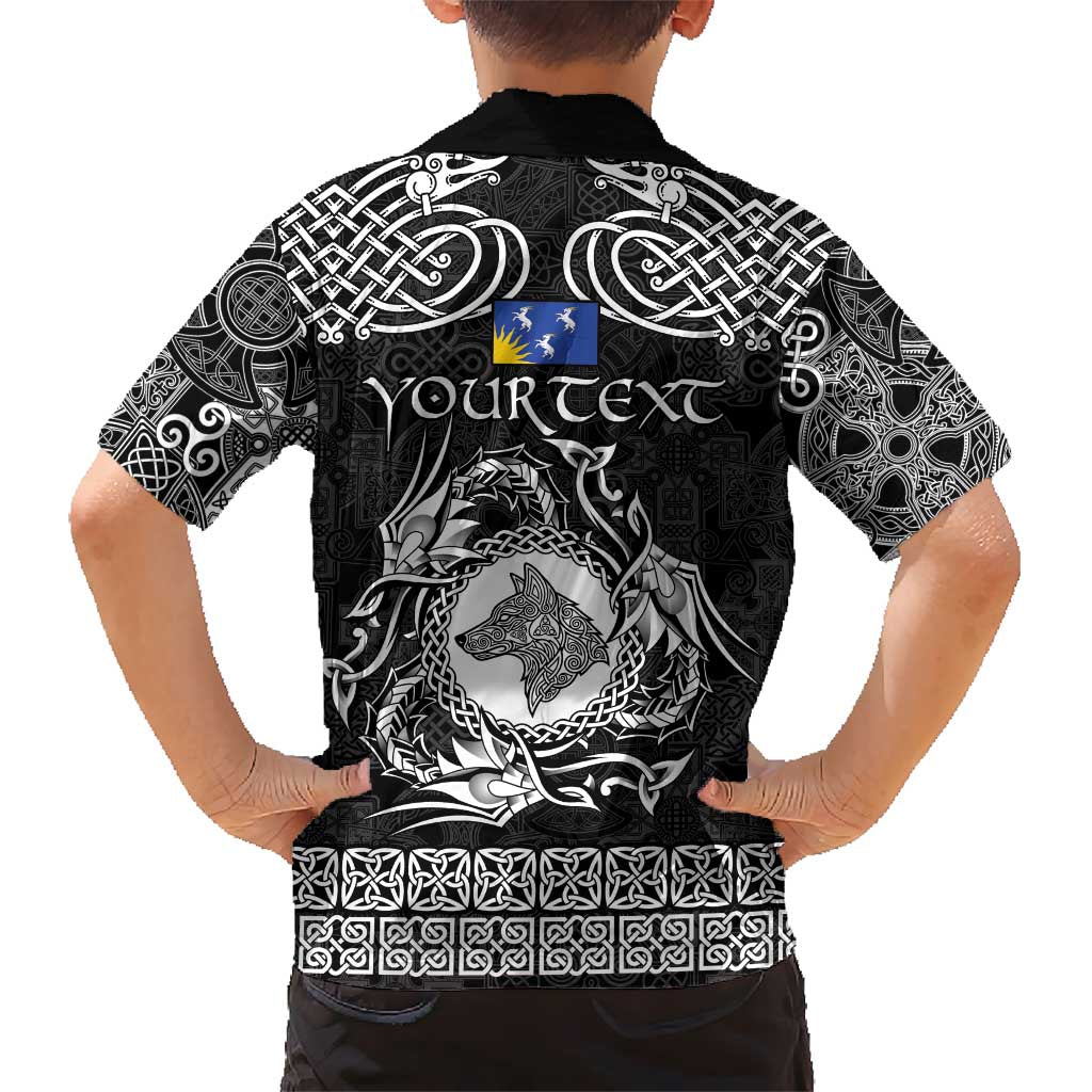 Personalized Merionethshire Meirionnydd Hawaiian Shirt Black Wolf Celtic-inspired - Wonder Print Shop