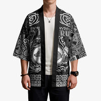 Personalized Merionethshire Meirionnydd Kimono Black Wolf Celtic-inspired - Wonder Print Shop