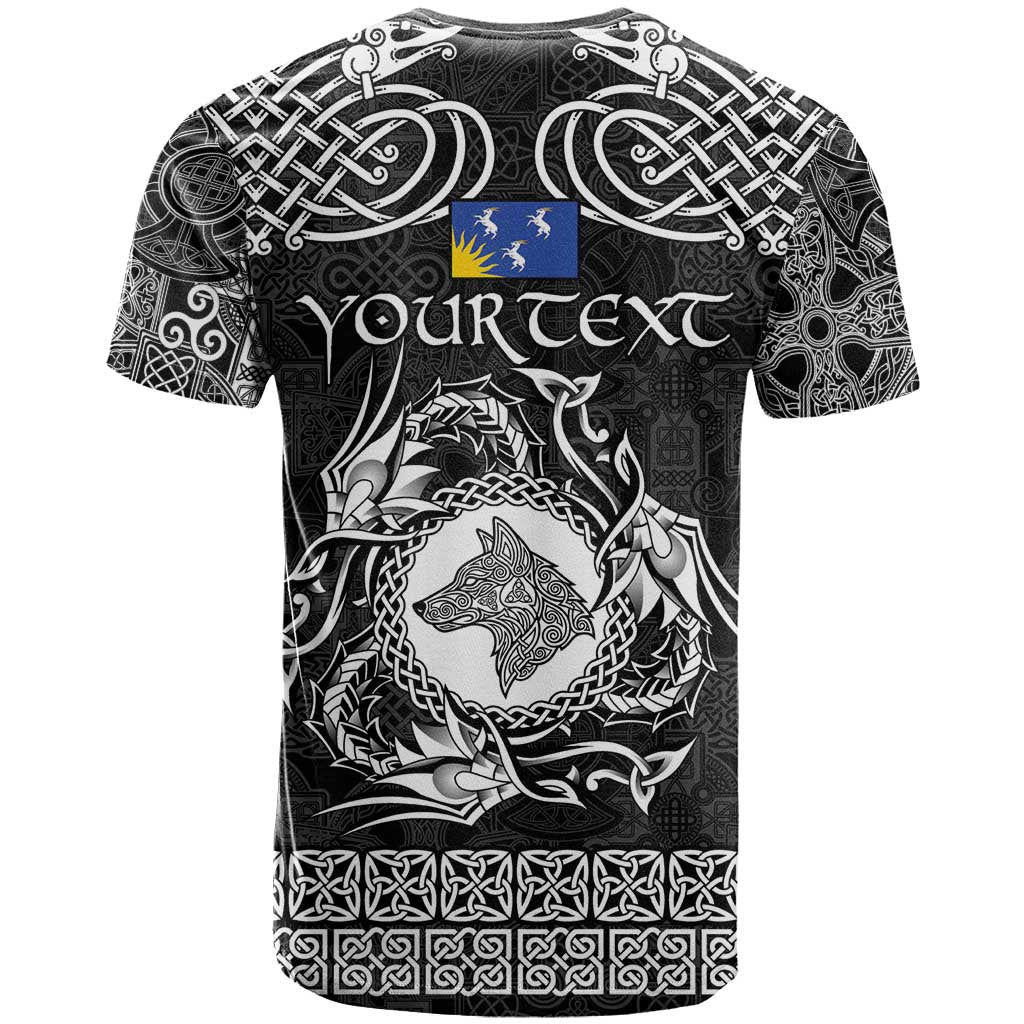 Personalized Merionethshire Meirionnydd T Shirt Black Wolf Celtic-inspired - Wonder Print Shop