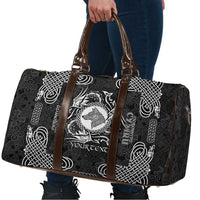 Personalized Merionethshire Meirionnydd Travel Bag Black Wolf Celtic-inspired - Wonder Print Shop