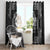 Personalized Merionethshire Meirionnydd Window Curtain Black Wolf Celtic-inspired - Wonder Print Shop
