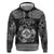 Personalized Merionethshire Meirionnydd Zip Hoodie Black Wolf Celtic-inspired - Wonder Print Shop