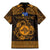 Personalized Merionethshire Meirionnydd Family Matching Mermaid Dress and Hawaiian Shirt Gold Wolf Celtic-inspired - Wonder Print Shop