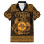 Personalized Merionethshire Meirionnydd Family Matching Summer Maxi Dress and Hawaiian Shirt Gold Wolf Celtic-inspired - Wonder Print Shop