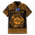 Personalized Merionethshire Meirionnydd Family Matching Tank Maxi Dress and Hawaiian Shirt Gold Wolf Celtic-inspired - Wonder Print Shop