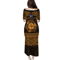 Personalized Merionethshire Meirionnydd Puletasi Gold Wolf Celtic-inspired - Wonder Print Shop