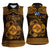 Personalized Merionethshire Meirionnydd Women Sleeveless Polo Shirt Gold Wolf Celtic-inspired - Wonder Print Shop