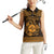 Personalized Merionethshire Meirionnydd Women Sleeveless Polo Shirt Gold Wolf Celtic-inspired - Wonder Print Shop
