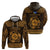 Personalized Merionethshire Meirionnydd Zip Hoodie Gold Wolf Celtic-inspired - Wonder Print Shop