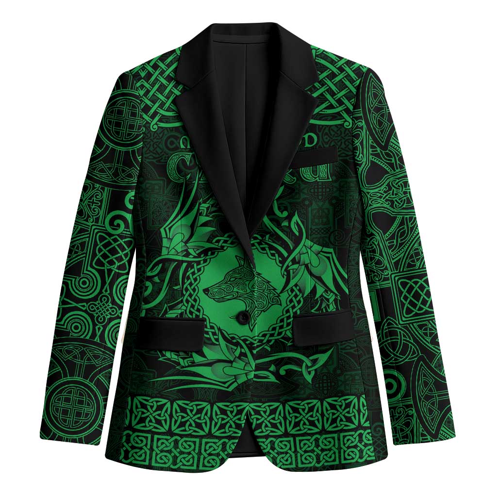 Personalized Merionethshire Meirionnydd Blazer Green Wolf Celtic-inspired - Wonder Print Shop