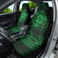 Personalized Merionethshire Meirionnydd Car Seat Cover Green Wolf Celtic-inspired - Wonder Print Shop