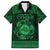 Personalized Merionethshire Meirionnydd Family Matching Long Sleeve Bodycon Dress and Hawaiian Shirt Green Wolf Celtic-inspired - Wonder Print Shop