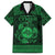 Personalized Merionethshire Meirionnydd Family Matching Short Sleeve Bodycon Dress and Hawaiian Shirt Green Wolf Celtic-inspired - Wonder Print Shop
