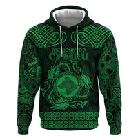 Personalized Merionethshire Meirionnydd Hoodie Green Wolf Celtic-inspired - Wonder Print Shop