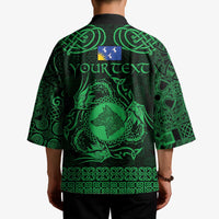 Personalized Merionethshire Meirionnydd Kimono Green Wolf Celtic-inspired - Wonder Print Shop