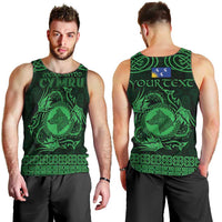 Personalized Merionethshire Meirionnydd Men Tank Top Green Wolf Celtic-inspired - Wonder Print Shop
