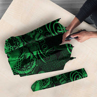 Personalized Merionethshire Meirionnydd Umbrella Green Wolf Celtic-inspired - Wonder Print Shop