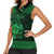 Personalized Merionethshire Meirionnydd Women Sleeveless Polo Shirt Green Wolf Celtic-inspired - Wonder Print Shop