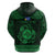 Personalized Merionethshire Meirionnydd Zip Hoodie Green Wolf Celtic-inspired - Wonder Print Shop