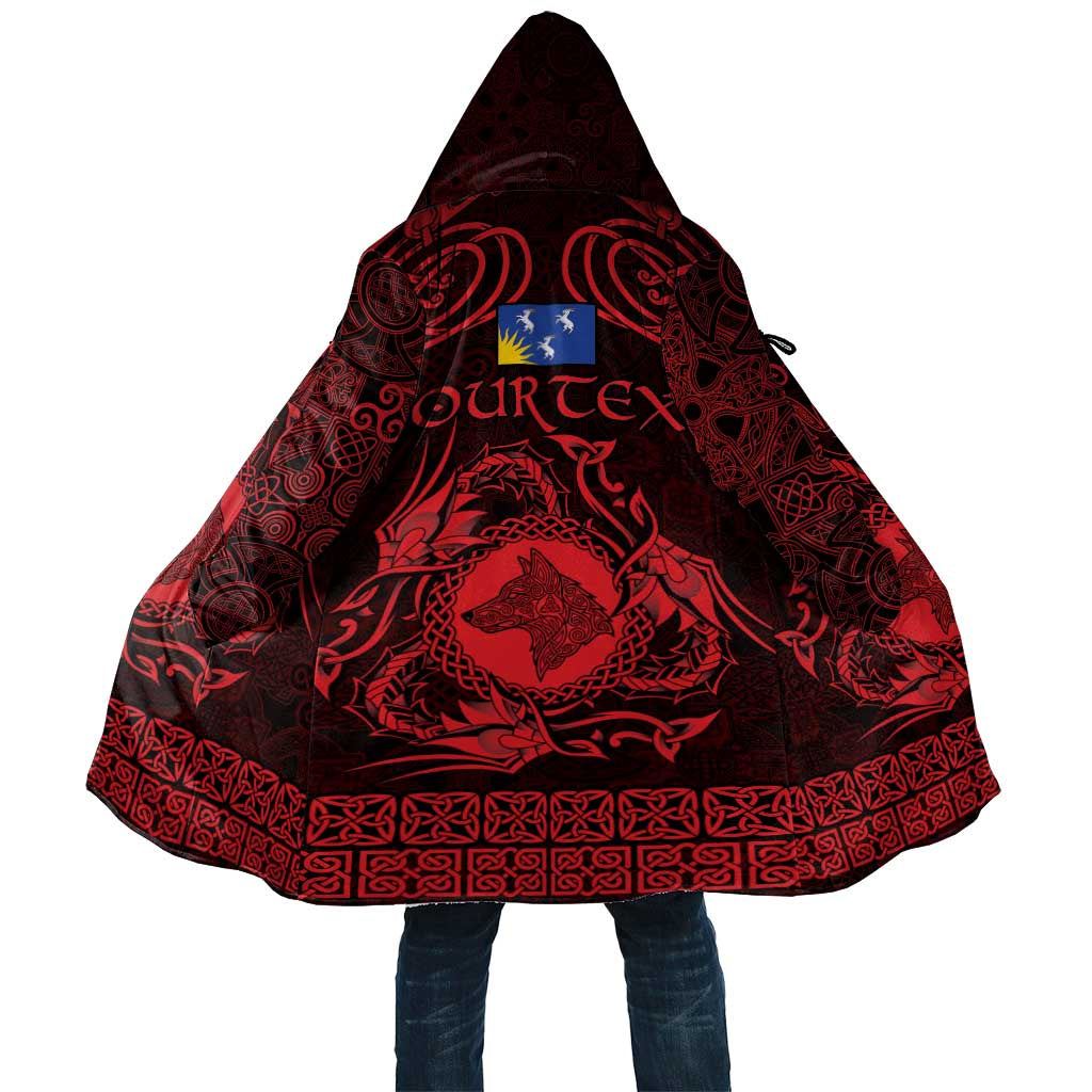 Personalized Merionethshire Meirionnydd Cloak Red Wolf Celtic-inspired - Wonder Print Shop