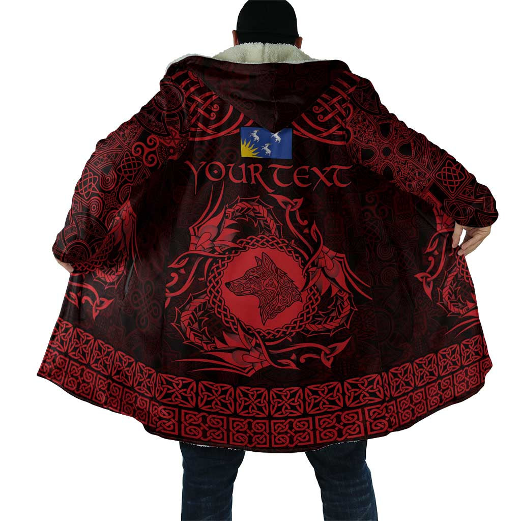 Personalized Merionethshire Meirionnydd Cloak Red Wolf Celtic-inspired - Wonder Print Shop