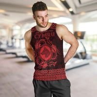 Personalized Merionethshire Meirionnydd Men Tank Top Red Wolf Celtic-inspired - Wonder Print Shop