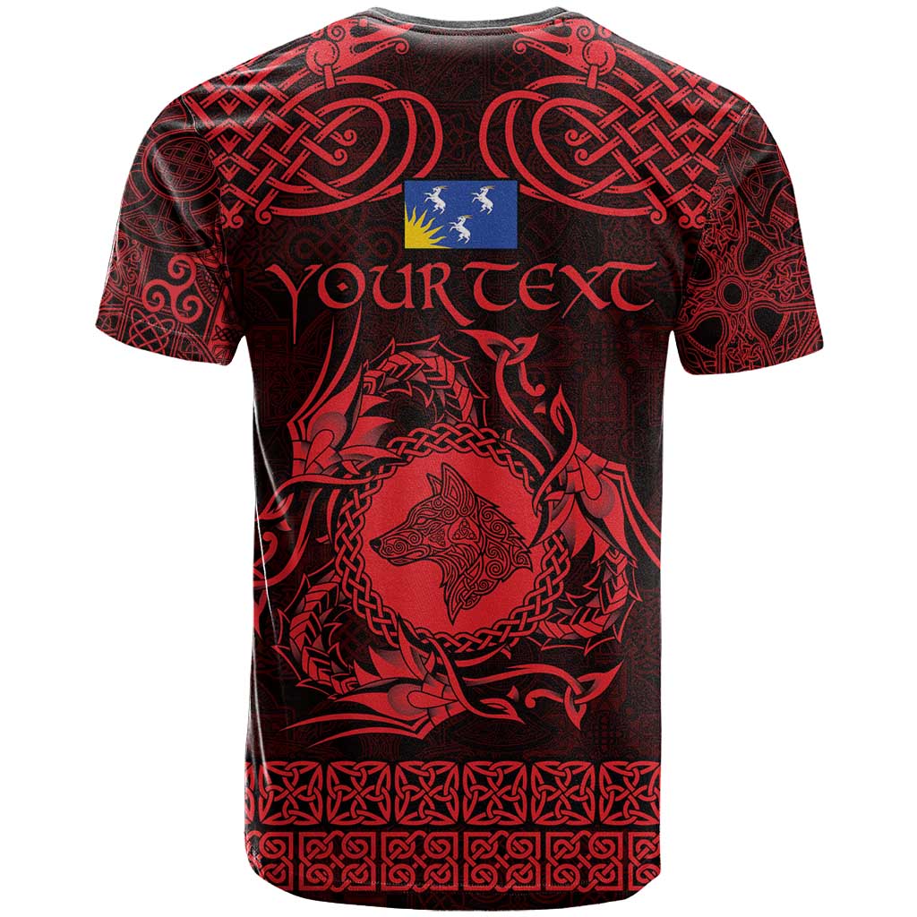 Personalized Merionethshire Meirionnydd T Shirt Red Wolf Celtic-inspired - Wonder Print Shop