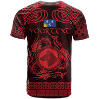 Personalized Merionethshire Meirionnydd T Shirt Red Wolf Celtic-inspired - Wonder Print Shop