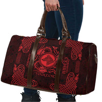 Personalized Merionethshire Meirionnydd Travel Bag Red Wolf Celtic-inspired - Wonder Print Shop
