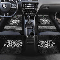 Personalized Monmouthshire Sir Fynwy Car Mats Black Fleur-de-lis Celtic-inspired - Wonder Print Shop