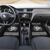 Personalized Monmouthshire Sir Fynwy Car Mats Black Fleur-de-lis Celtic-inspired - Wonder Print Shop