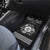 Personalized Monmouthshire Sir Fynwy Car Mats Black Fleur-de-lis Celtic-inspired - Wonder Print Shop