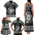 Personalized Monmouthshire Sir Fynwy Family Matching Tank Maxi Dress and Hawaiian Shirt Black Fleur-de-lis Celtic-inspired - Wonder Print Shop
