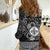 Personalized Monmouthshire Sir Fynwy Women Casual Shirt Black Fleur-de-lis Celtic-inspired - Wonder Print Shop