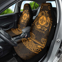 Personalized Monmouthshire Sir Fynwy Car Seat Cover Gold Fleur-de-lis Celtic-inspired - Wonder Print Shop