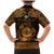 Personalized Monmouthshire Sir Fynwy Family Matching Mermaid Dress and Hawaiian Shirt Gold Fleur-de-lis Celtic-inspired - Wonder Print Shop